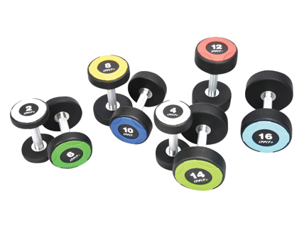 Round Steel Rubber Dumbbell